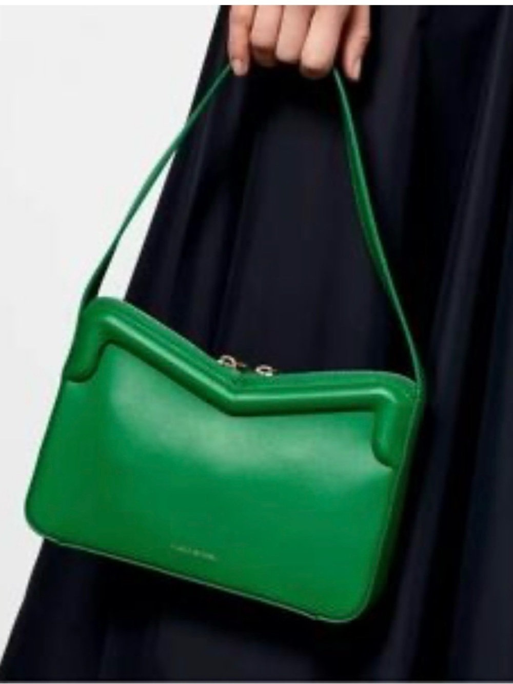 Mansur Gavriel Emerald Green Shoulder Bag - Picture 2 of 9